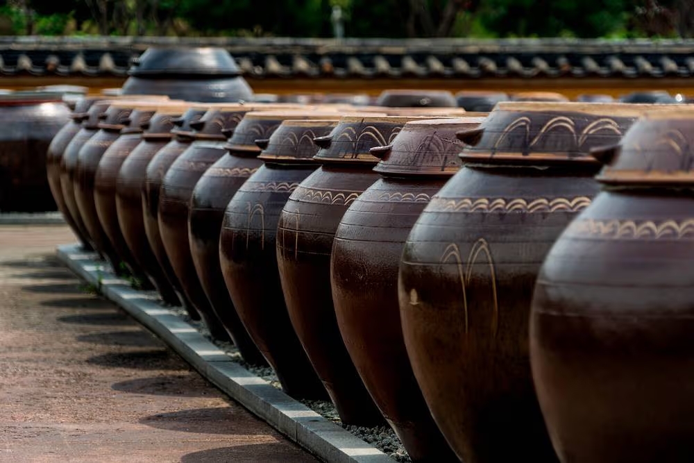 Korean onggi fermentation urns